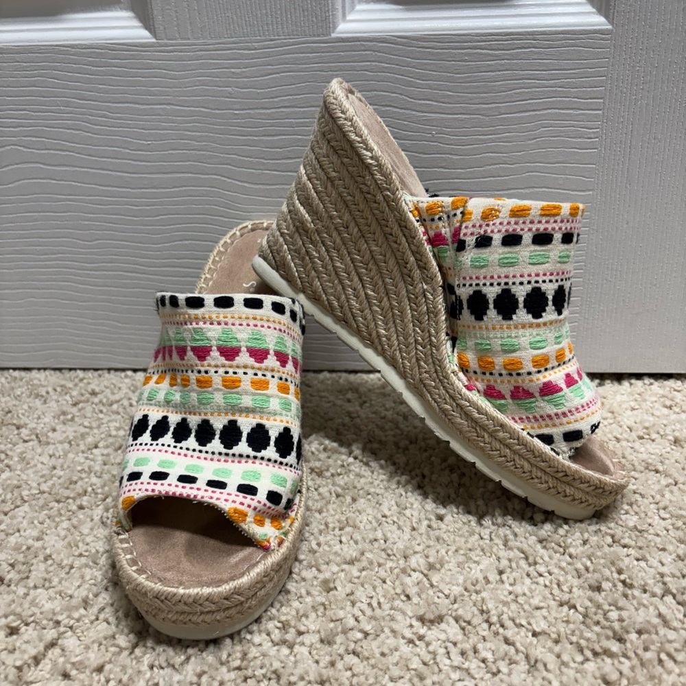 Toms Colorful Wedge Sandals